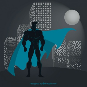 superhero-watching-over-city
